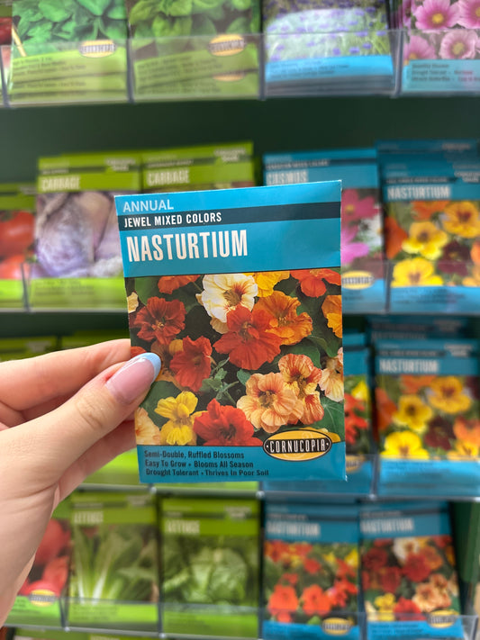 Jewel Mixed Colors Nasturtium