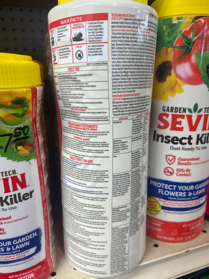 garden dust insect killer Sevin 100550409 Insect Killer Dust 1 Pound, White Label