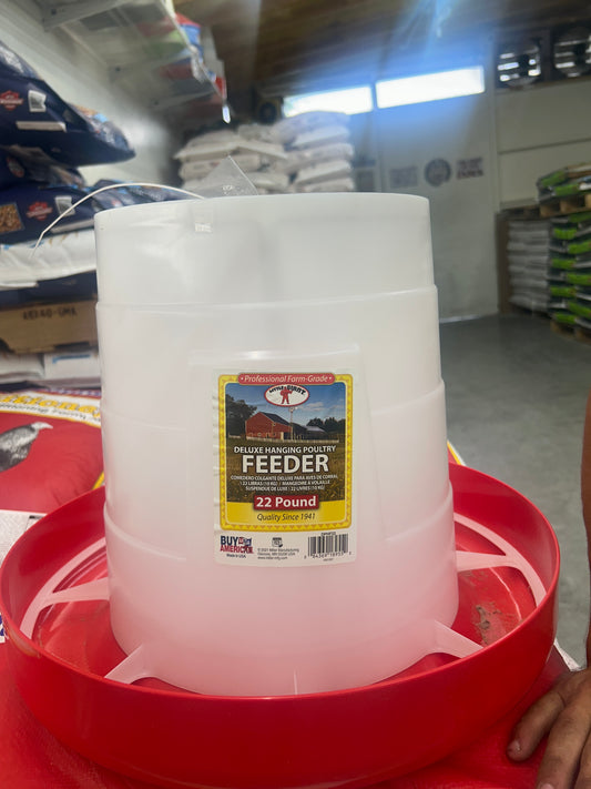 Deluxe Hanging Poultry Feeder 22lb