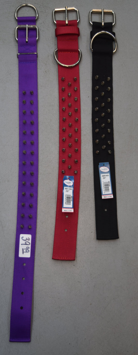 Nylon Triple Spike Collar