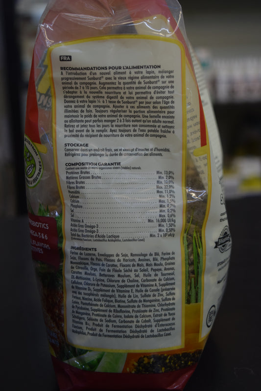 Sunburst Rabbit Blend 3lbs