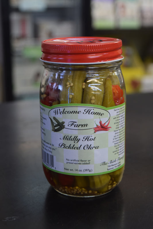Mildly Hot Pickled Okra
