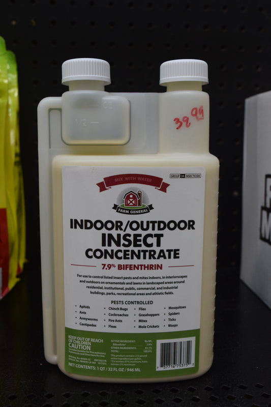 7.9% Bifenthrin Indoor/Outdoor Insect Concentrate - Quart