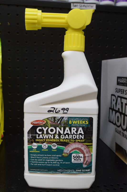 Martins Cyonara Lawn & Garden Insect Control - Hose Attachment