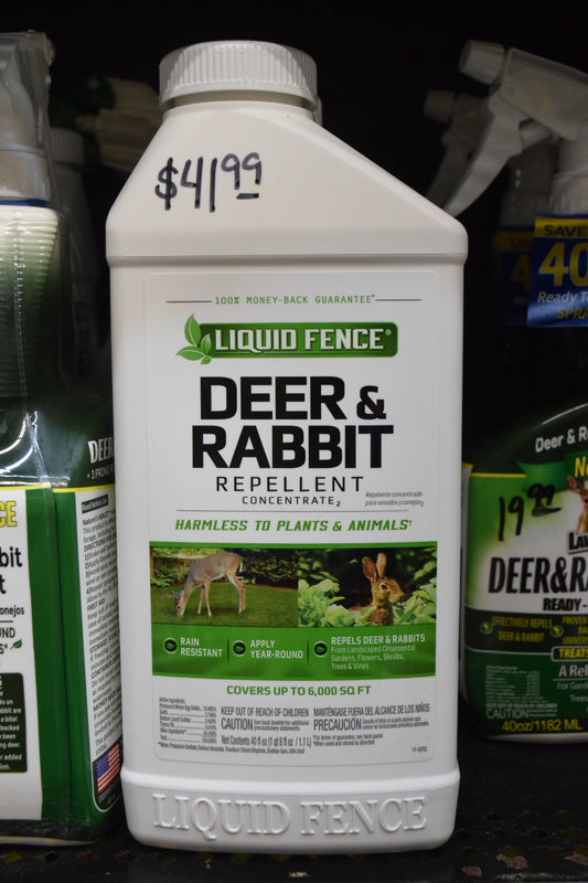Liquid Fence Deer & Rabbit Repellent Concentrate