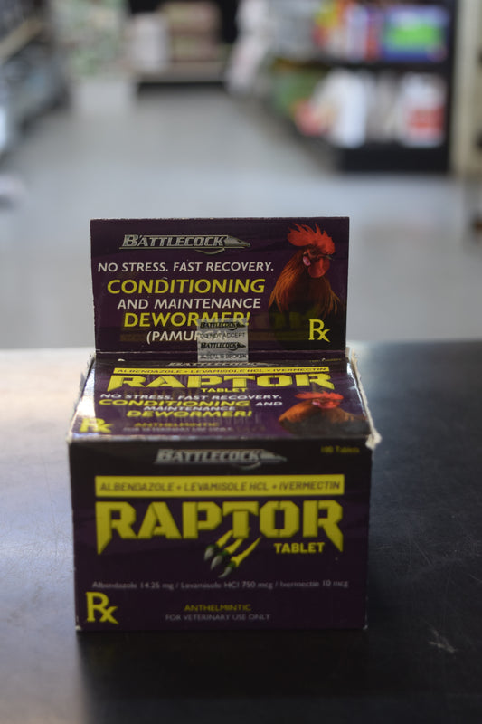 Raptor Battlecock Tablets 100ct