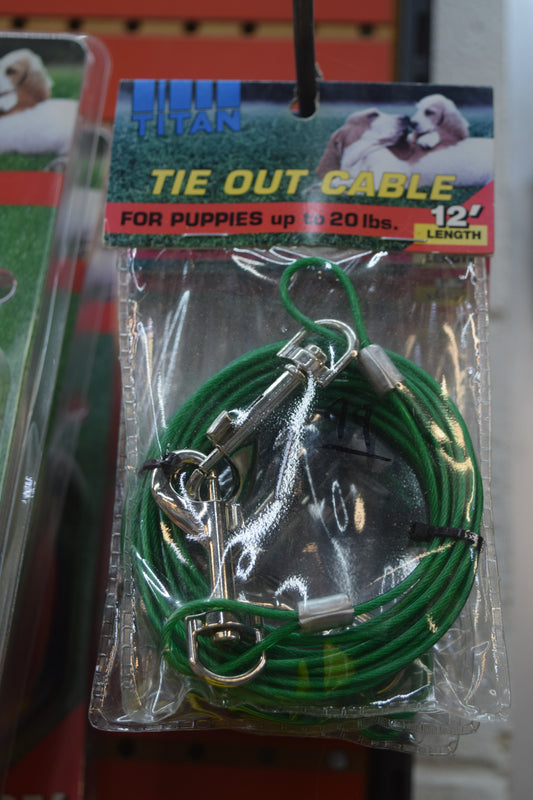 12' Tie Out Cable - Puppies & Small Dog