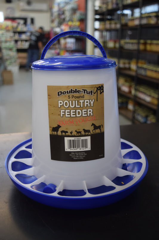 Double Tuf Poultry Feeder 5lb