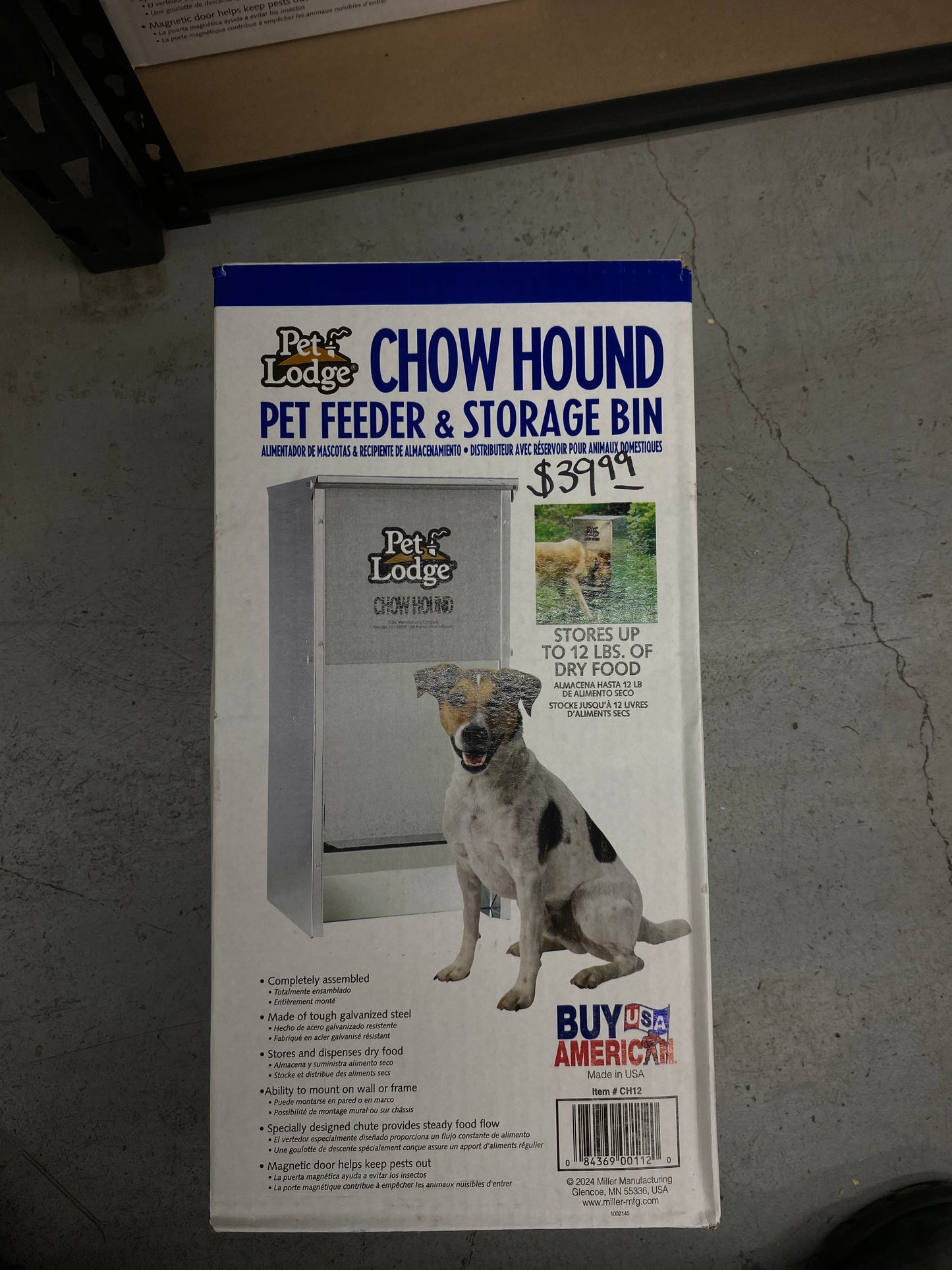 Chow Hound Pet Feed Storage 12lbs