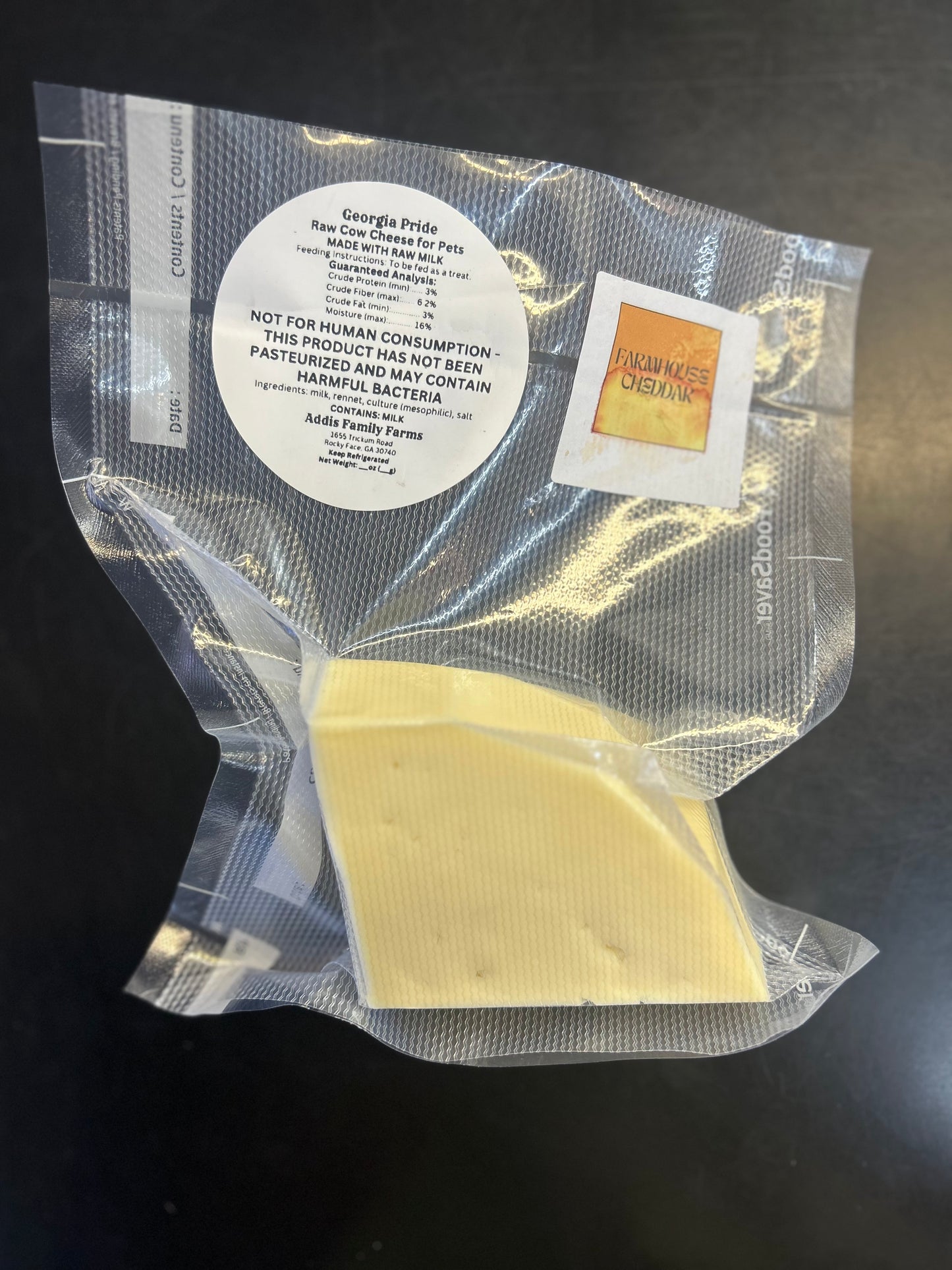 Raw Cow Cheese for Pets