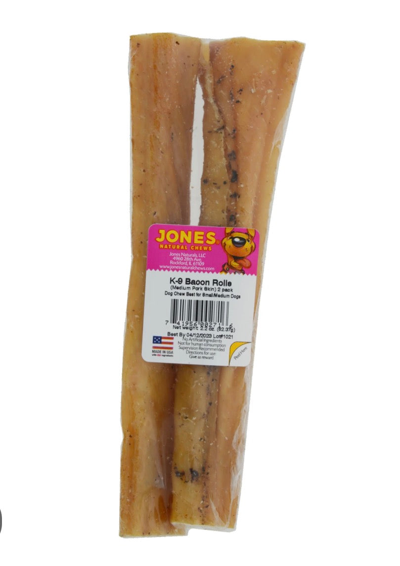 K-9 Bacon Rolls 2pk - Medium
