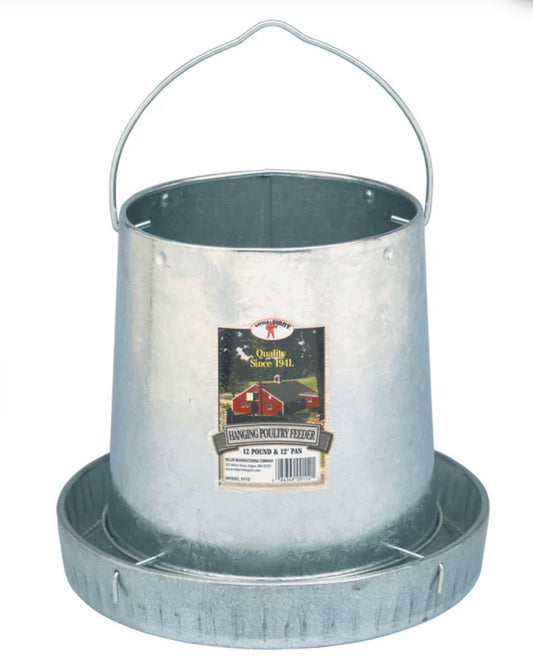 Metal Hanging Poultry Feeder 12lb