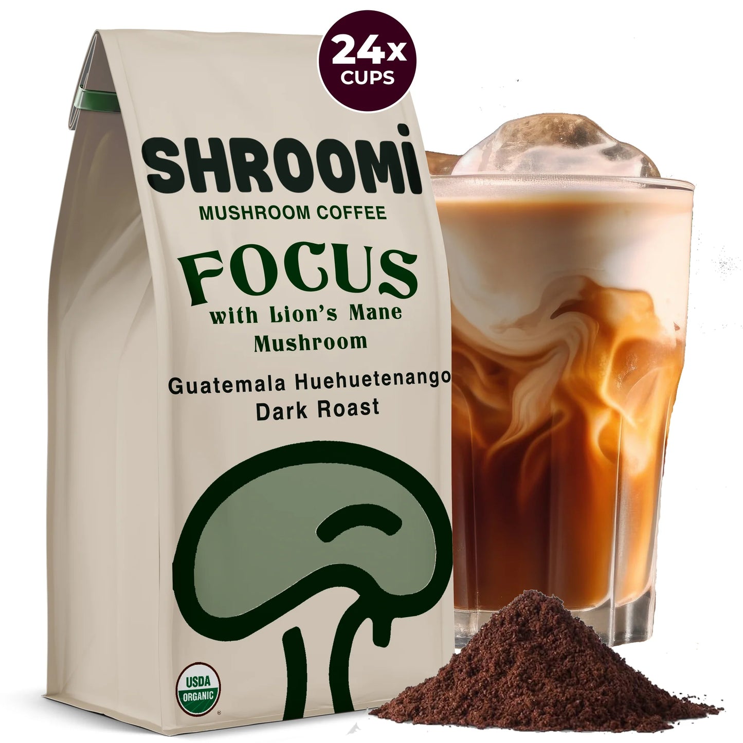 Shroomi Mushroom Coffee - DARK ROAST GUATEMALA HUEHUETENANGO