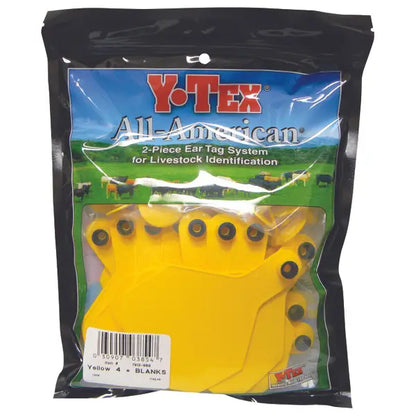 Y.Tex American Yellow 4in Ear Tag