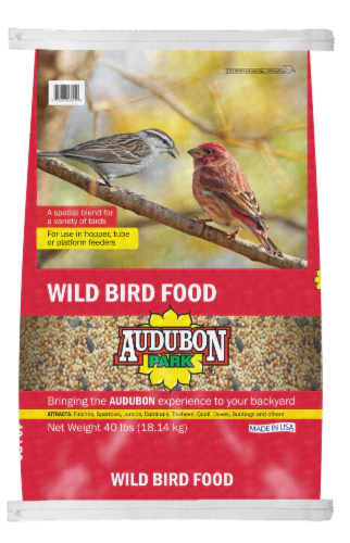 Bolsa roja para aves silvestres Audubon de 40 lb