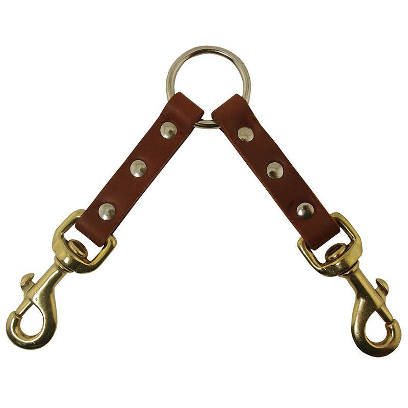 Leather Coupler- 2 Dog