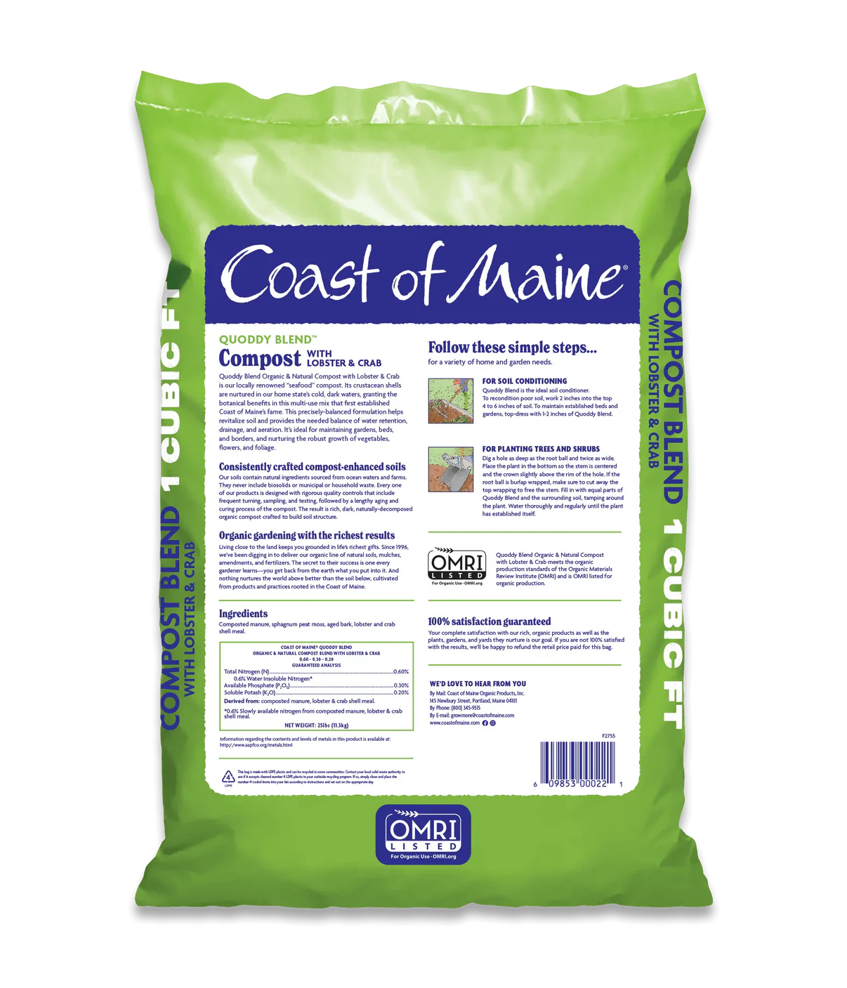 Coast Of Maine Lobster Compost Quoddy Blend