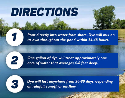 Crystal Blue Pond Dye