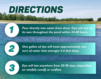 Ocean Blue Pond Dye