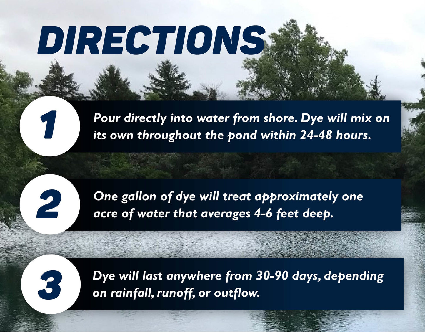 Sapphire Blue Pond Dye