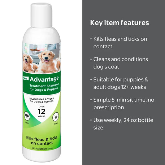 Advantage Dog and Puppy Flea and Tick Shampoo