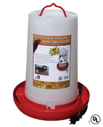 Heated All Season Poultry Fount