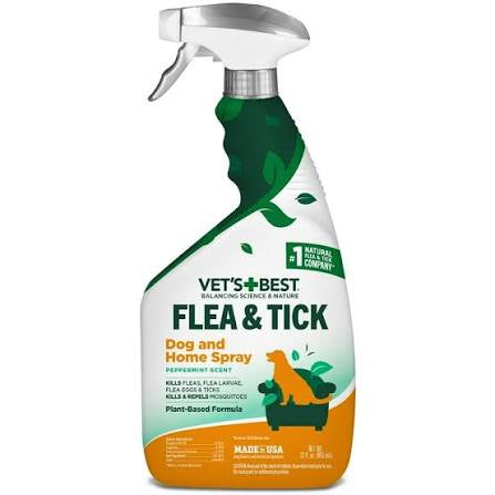 Vets Best Flea &Tick Dog & Home Spray 32oz