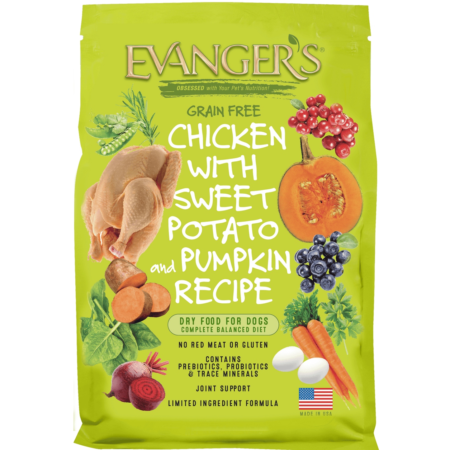Evanger’s Grain Free Chicken with Sweet Potato & Pumpkin