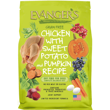 Evanger’s Grain Free Chicken with Sweet Potato & Pumpkin