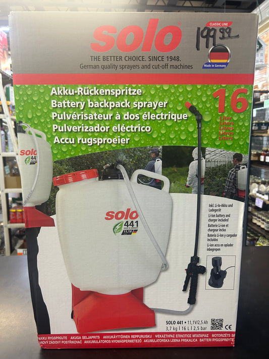 Solo 411 Battery Backpack Sprayer