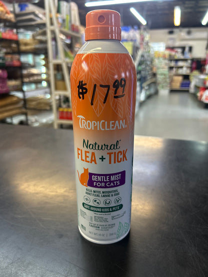 Tropiclean Natural Flea + Tick Gentle Mist for Cats