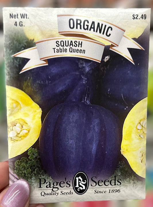 Organic Table Queen Squash Seed