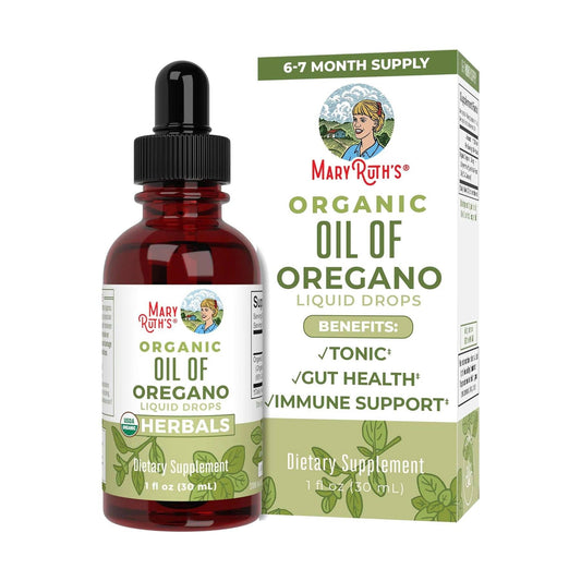Organic Oil of Oregano Liquid Herbals Drops, 1 Fl Oz