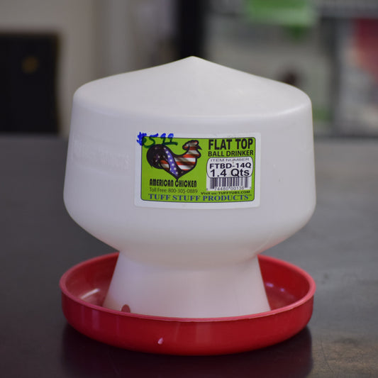 Flat Top Ball Drinker - 1.4 Qt Waterer