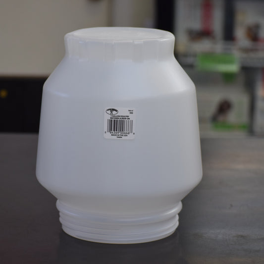 1 Gallon Screw-On Poultry Waterer Jar