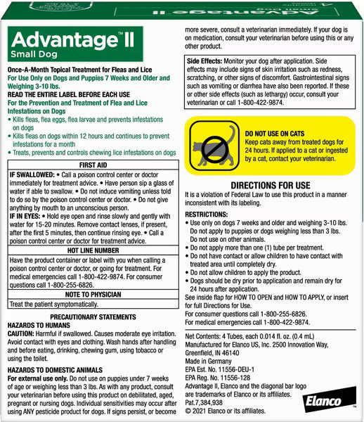 Advantage ll Small Dog Flea Drops