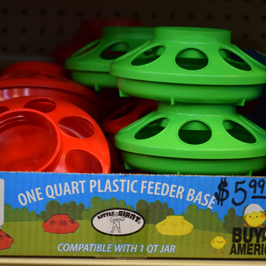 One Qt Plastic Feeder Base