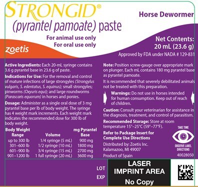 Strongid - Pyrantel Pamoate Paste